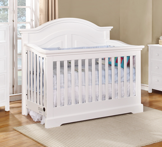 Waterford Curved Panel Conversion Crib White